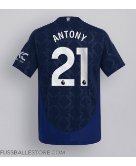 Günstige Manchester United Antony #21 Auswärtstrikot 2024-25 Kurzarm